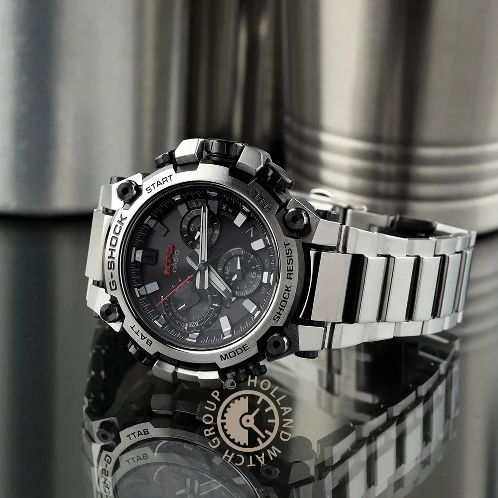 Zegarek G-Shock MT-G MTG-B3000D-1AER z metalowym Twisted G Watch z podwójnym rdzeniem