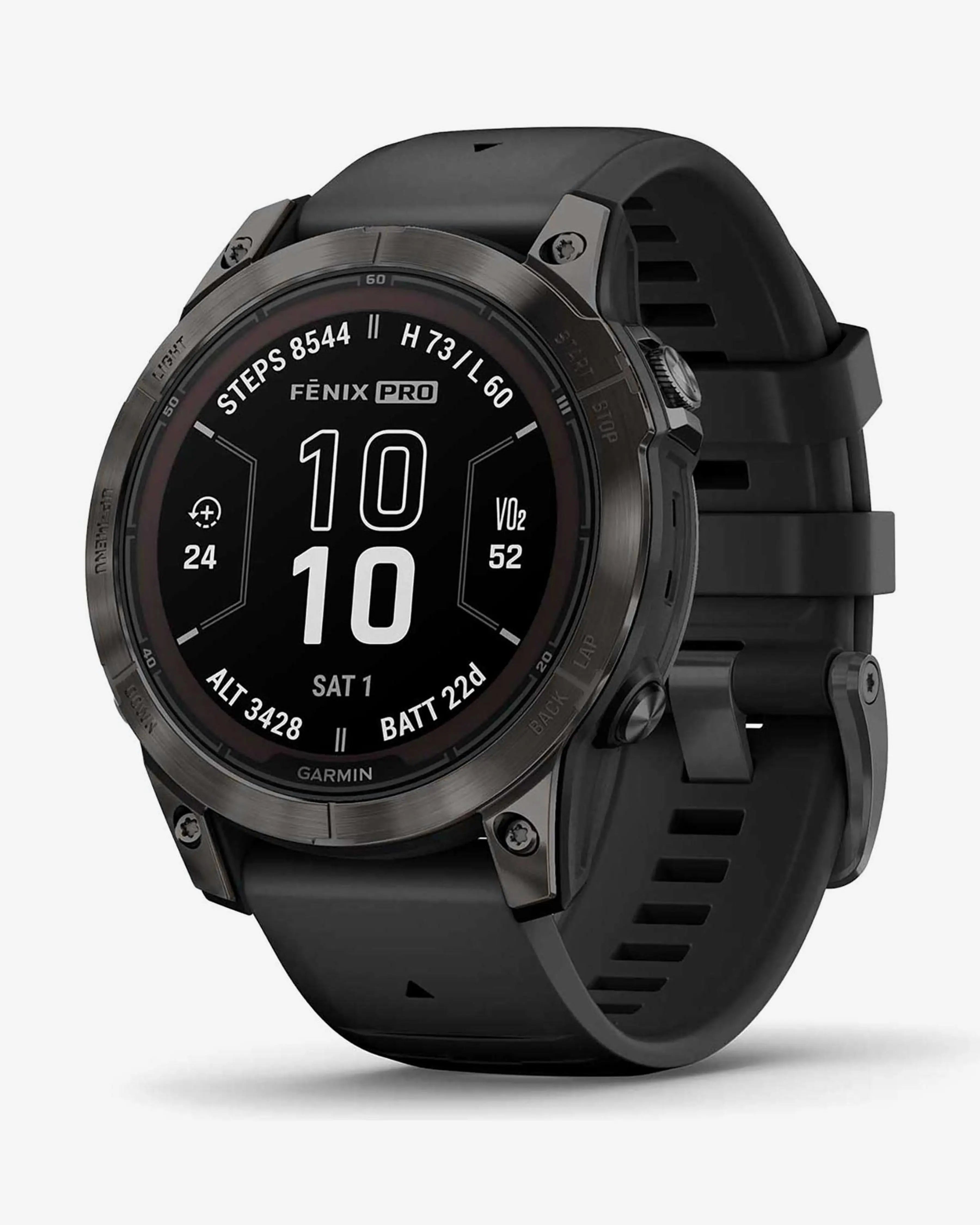 Garmin Fenix ​​​​7 Pro Sapphire Solar Titanium Charcoal Grey Czarny pasek