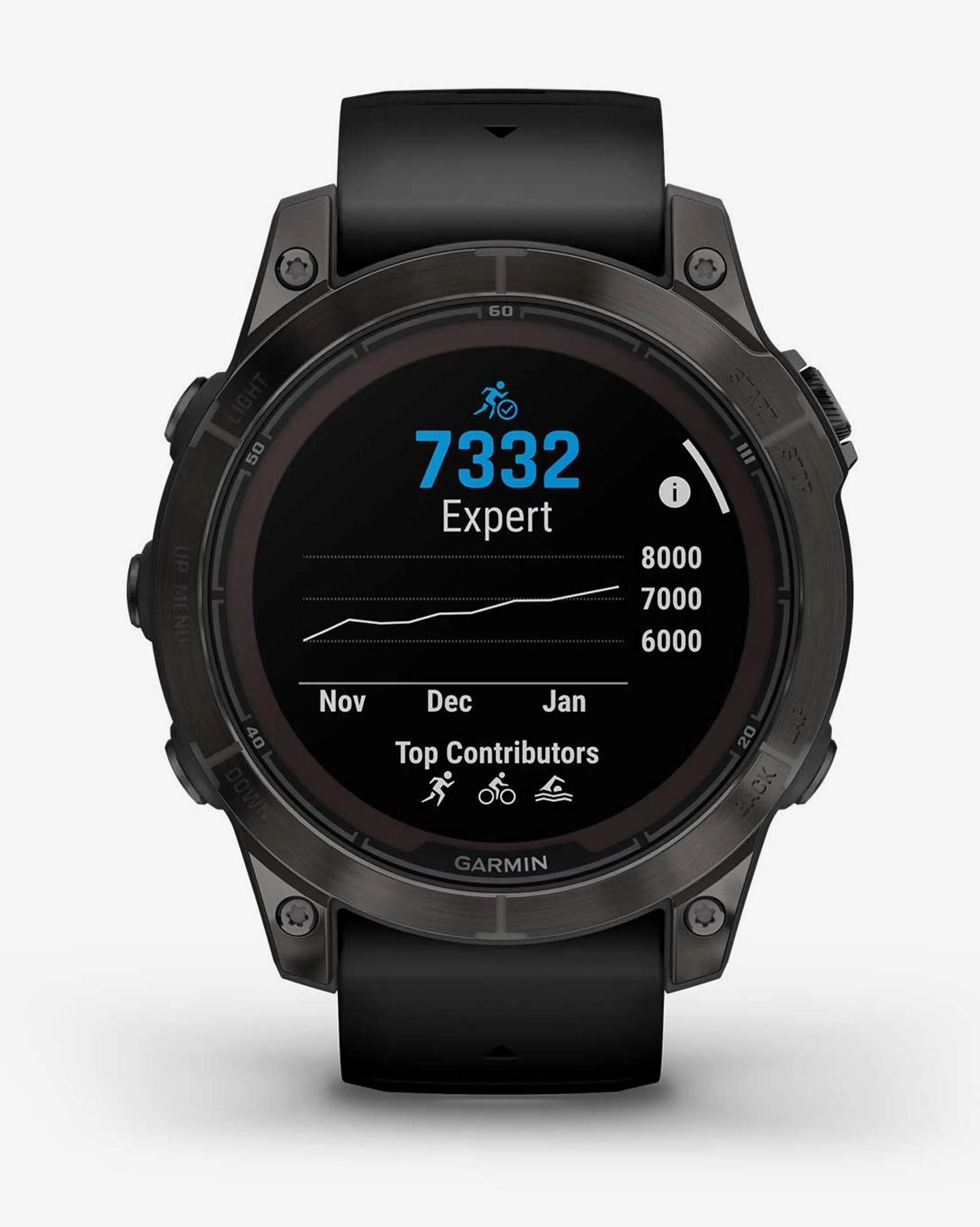 Garmin Fenix ​​​​7 Pro Sapphire Solar Titanium Charcoal Grey Czarny pasek