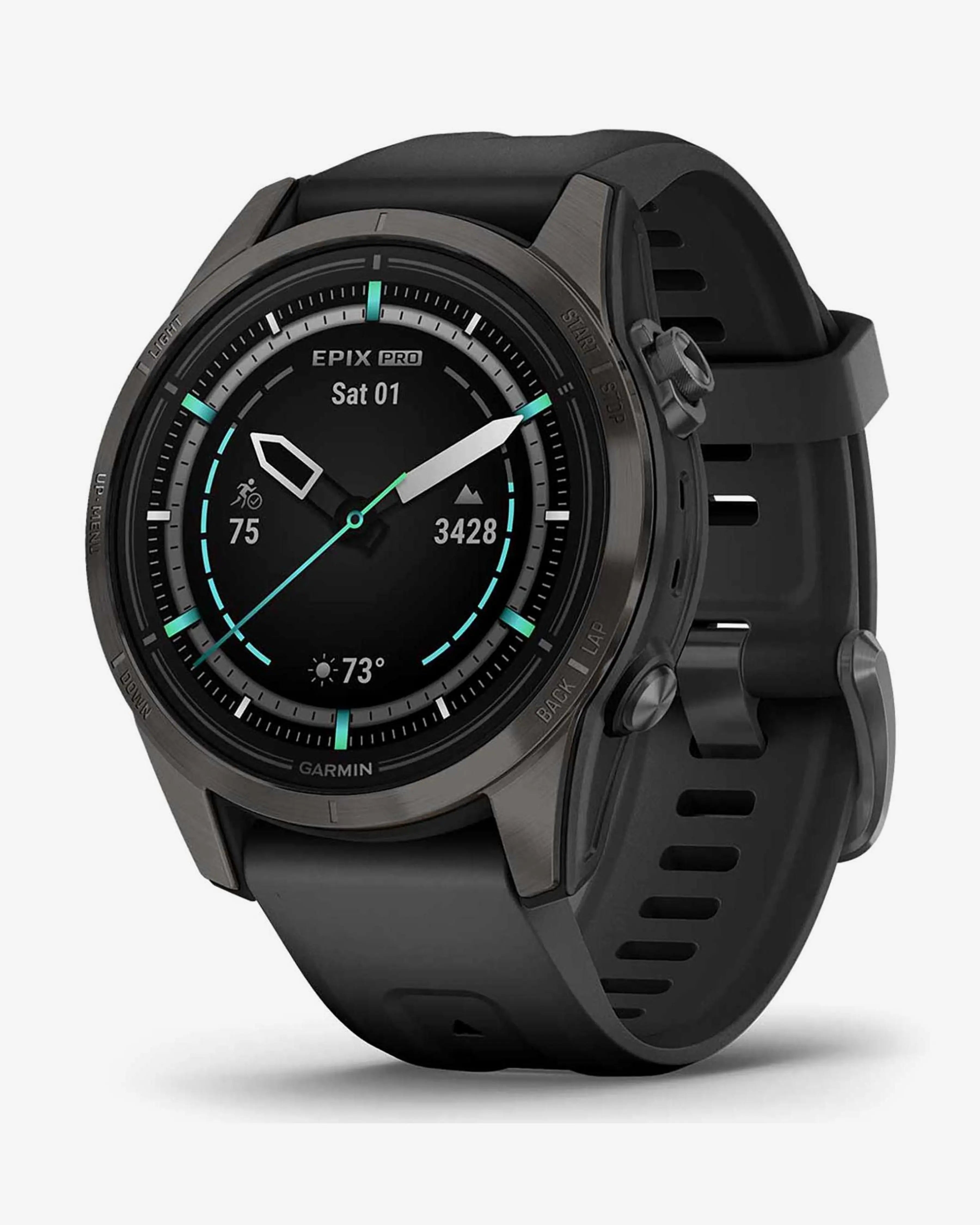 Garmin EPIX 2 PRO Sapphire 42 mm Tytanowy pasek DLC Charcoal Grey Czarny
