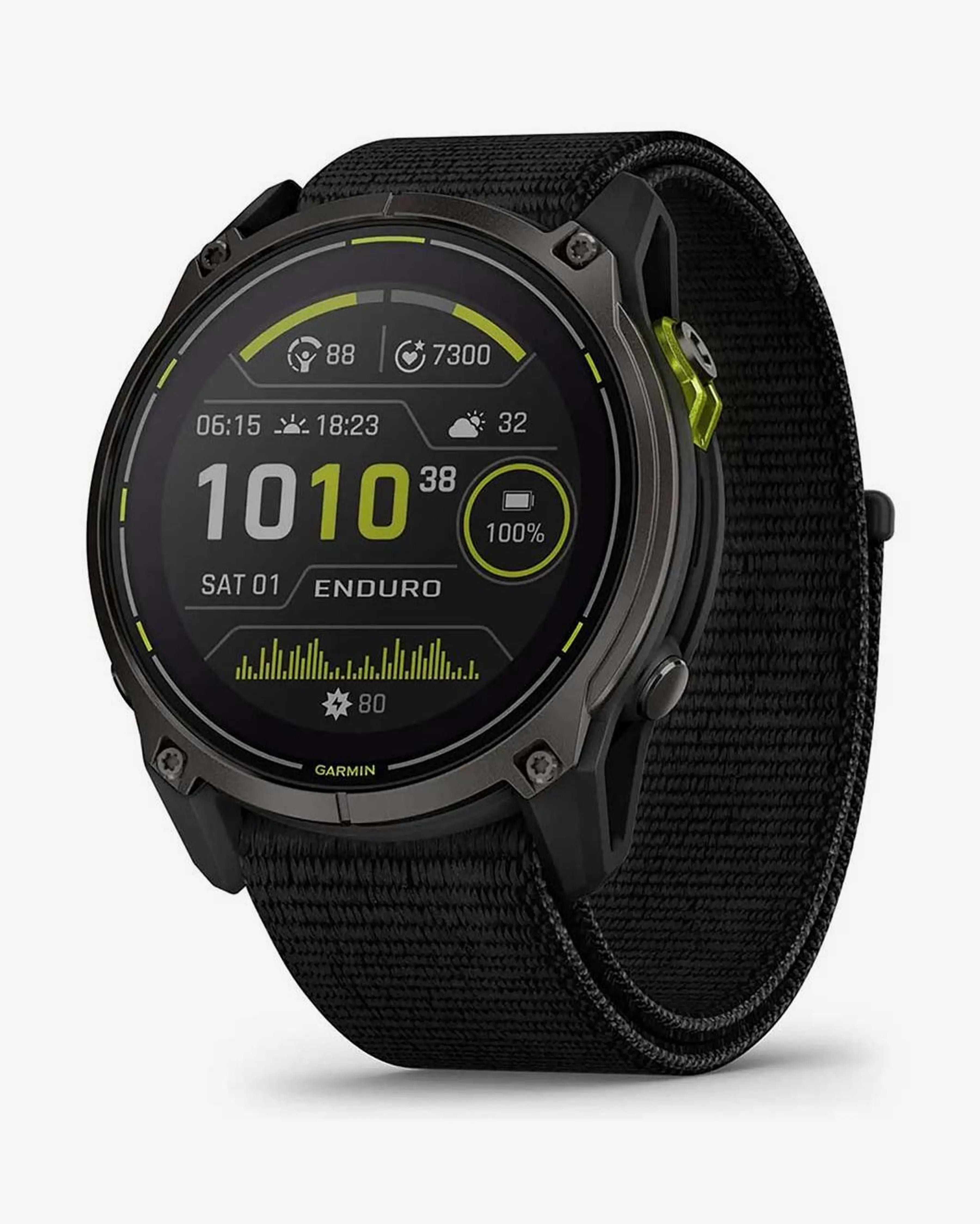 Garmin Enduro 3 Sapphire Solar 51 mm tytanowy, grafitowy, czarny pasek