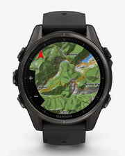 Garmin Fenix ​​​​8 AMOLED Sapphire 43 mm Tytanowy antracytowy pasek czarny