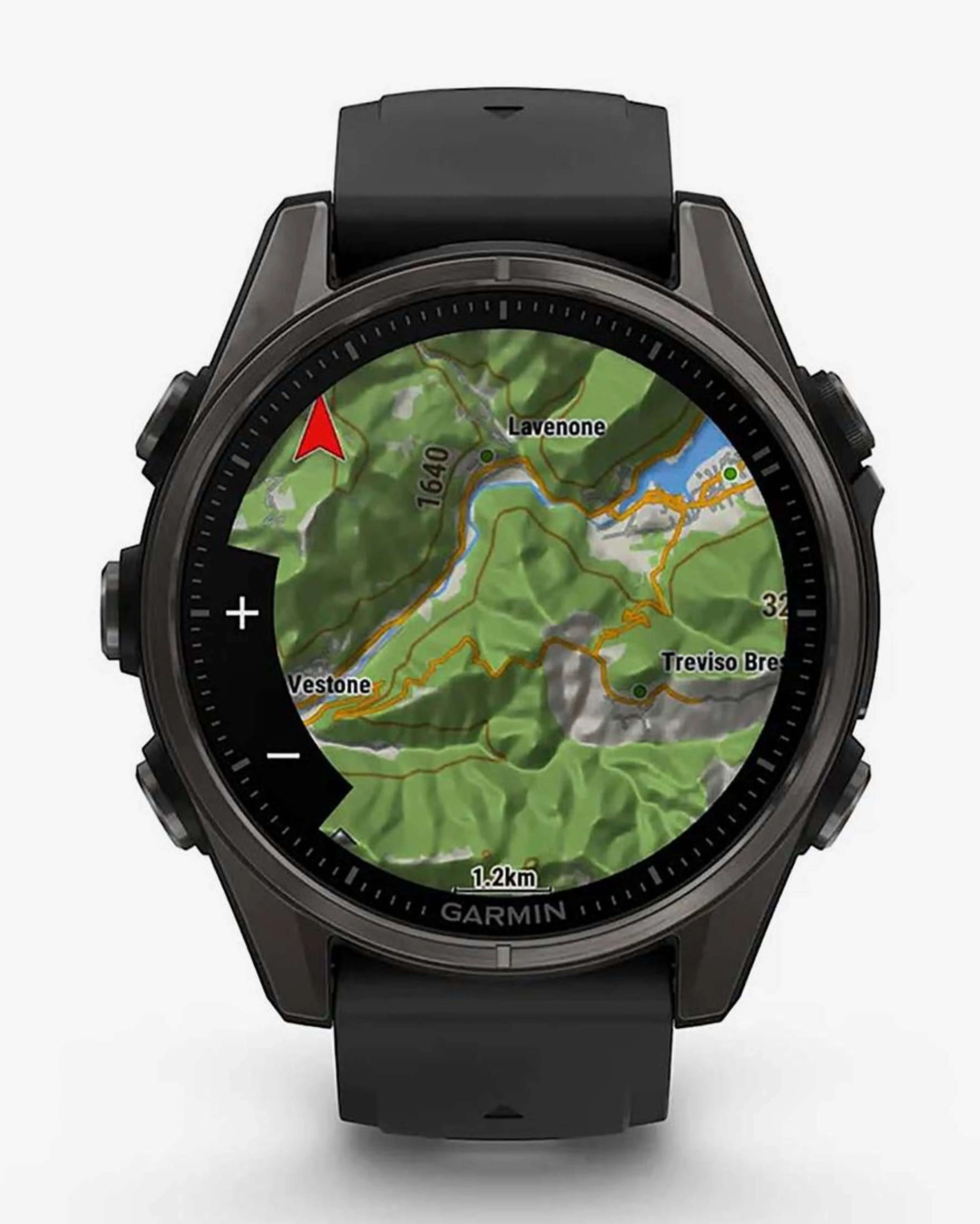 Garmin Fenix ​​​​8 AMOLED Sapphire 43 mm Tytanowy antracytowy pasek czarny