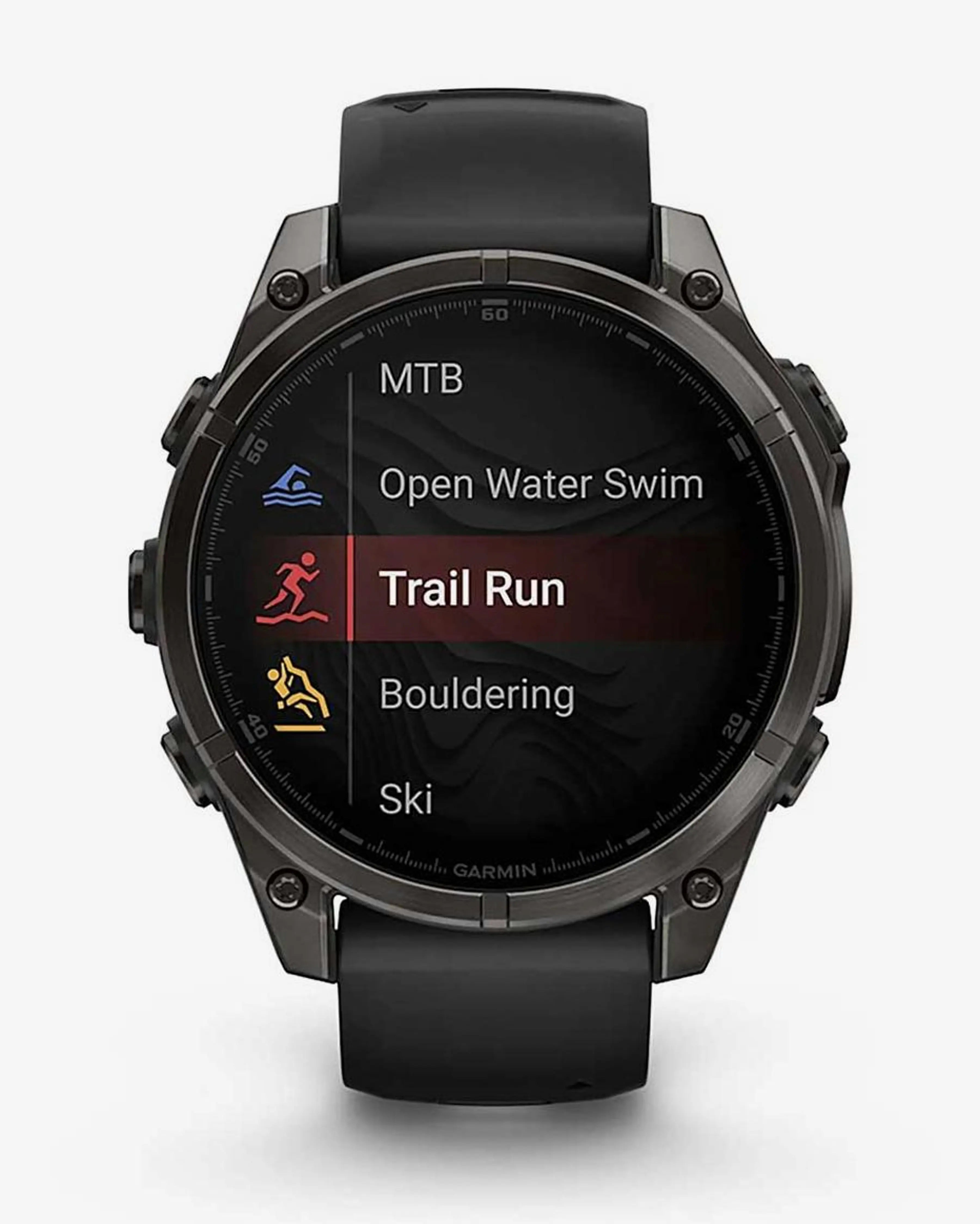 Garmin Fenix ​​​​8 AMOLED Sapphire 47 mm Tytanowy antracytowy szary czarny pasek