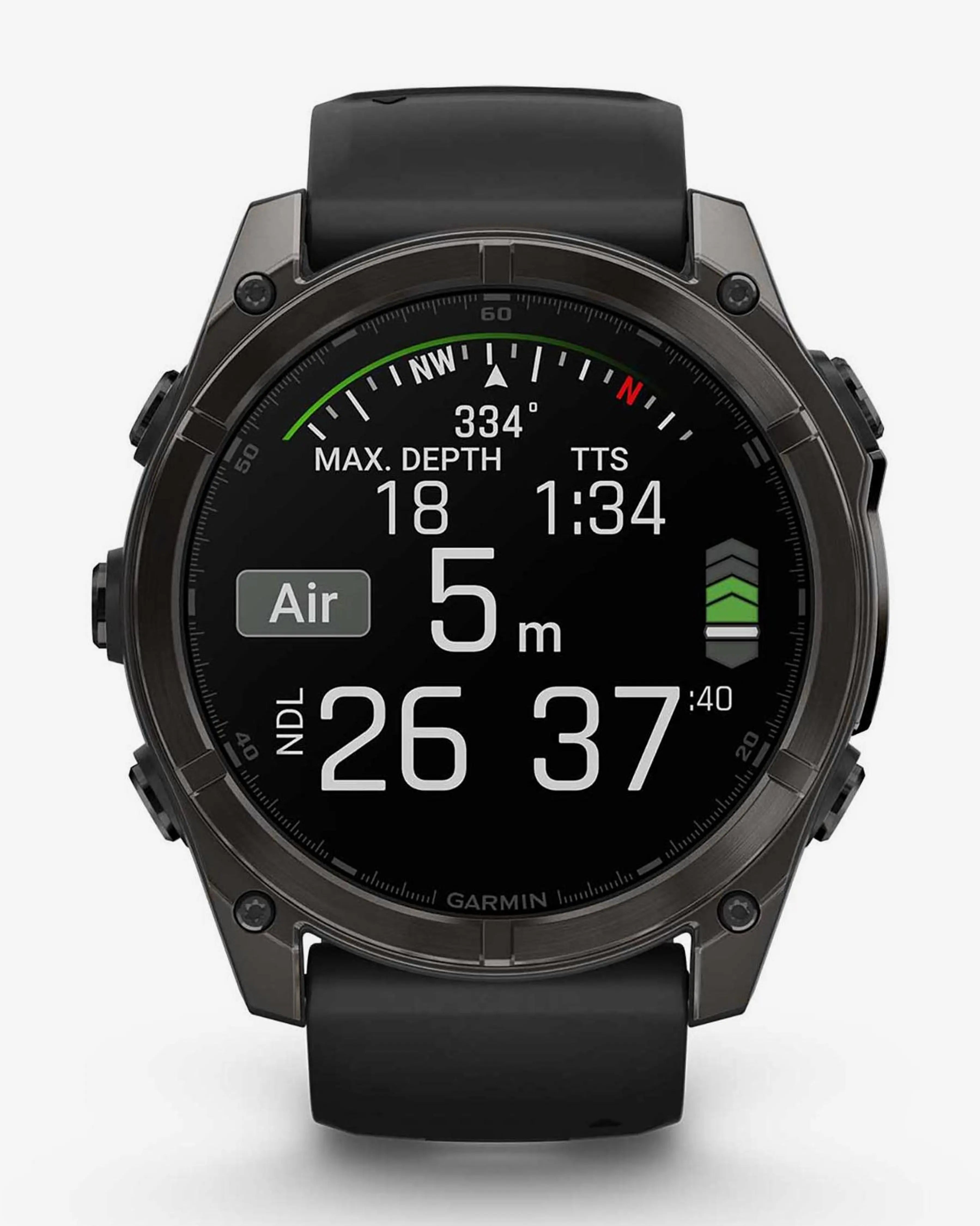 Garmin Fenix ​​​​8 AMOLED Sapphire 51 mm Tytanowy antracytowy pasek czarny