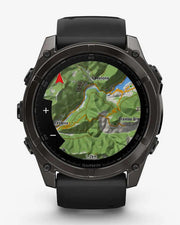 Garmin Fenix ​​​​8 AMOLED Sapphire 51 mm Tytanowy antracytowy pasek czarny