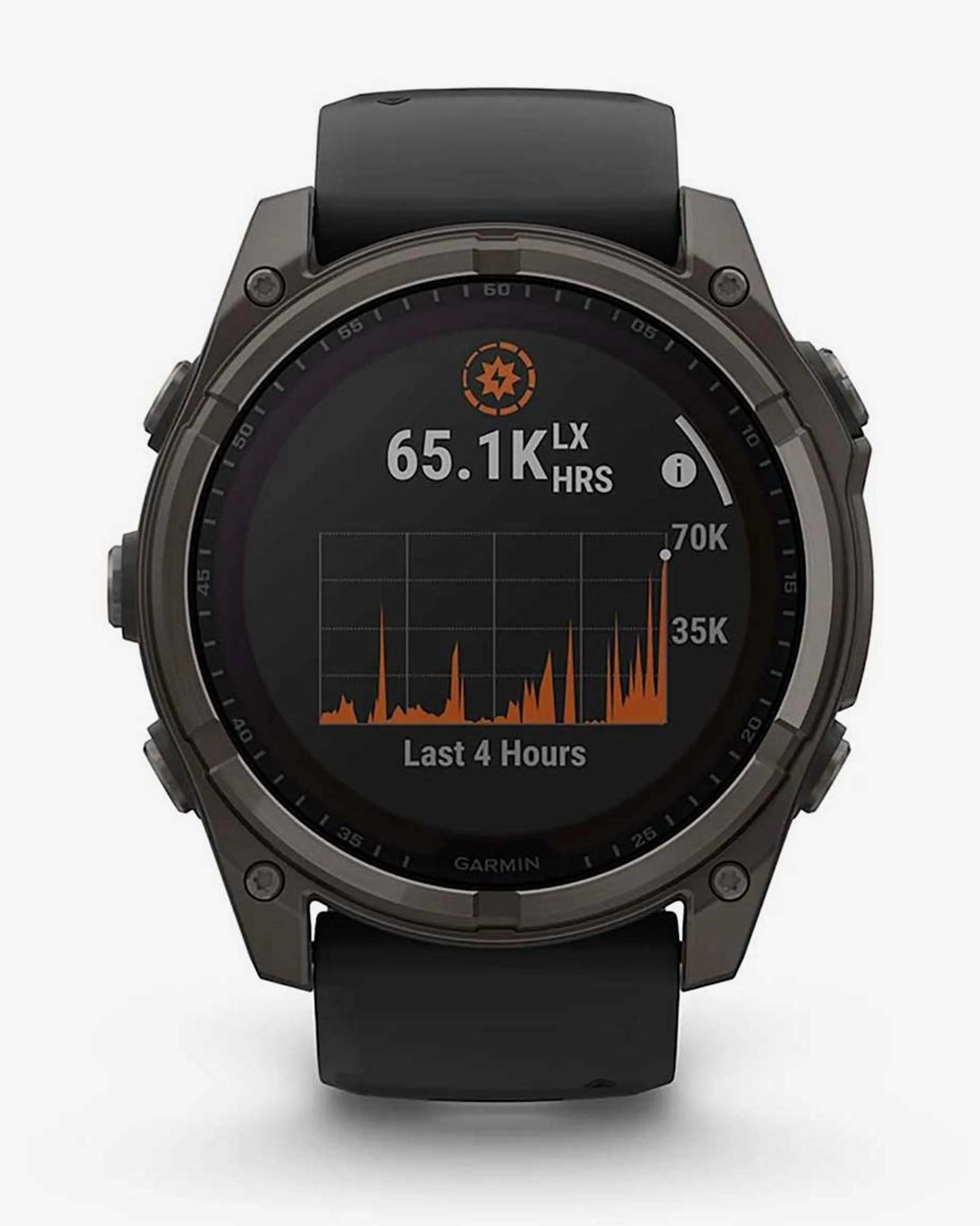 Garmin Fenix ​​​​8 Sapphire Solar 51mm Tytanowy antracytowy pasek czarny