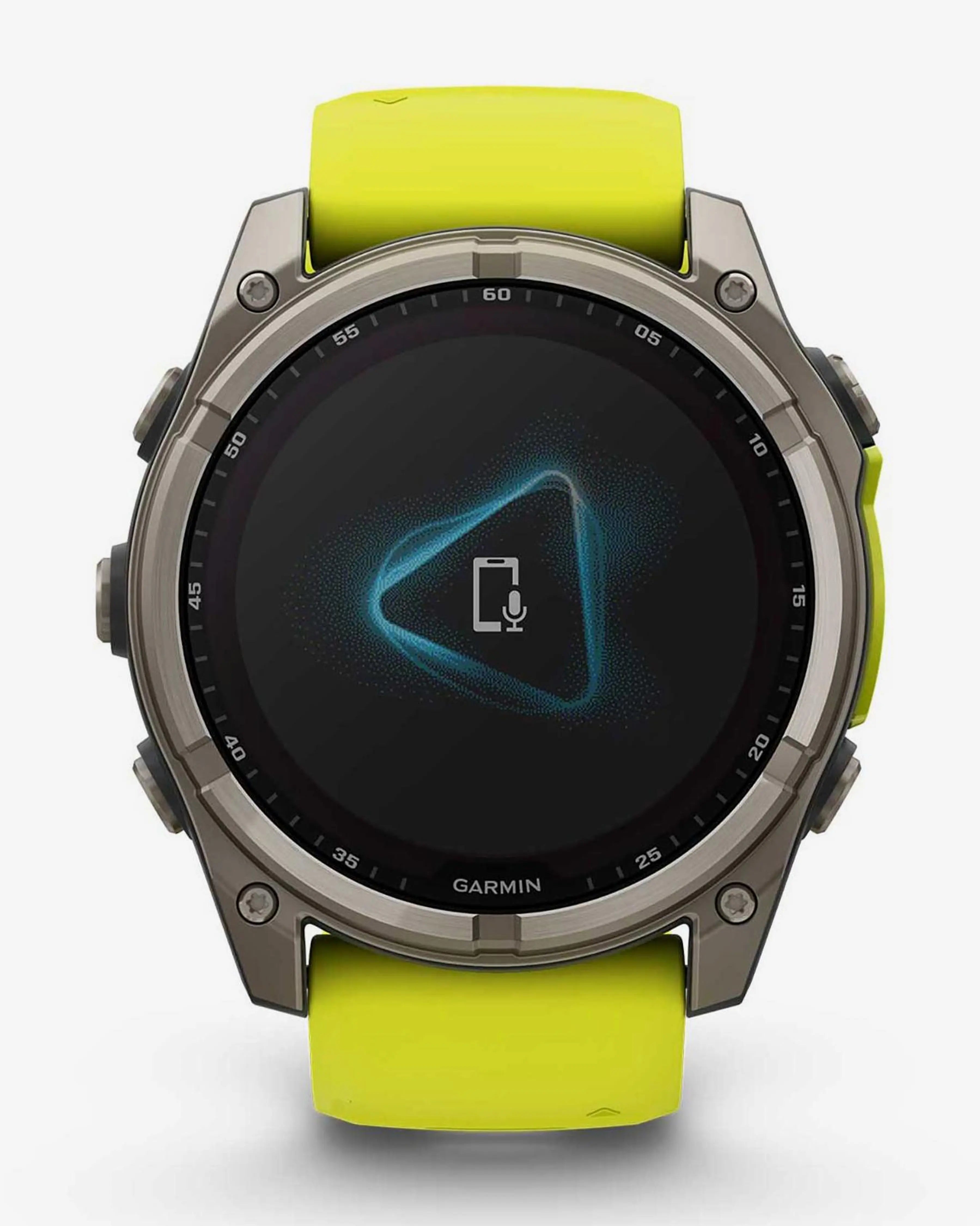 Garmin Fenix ​​​​8 Sapphire Solar 51mm Tytanowy Szary Pasek Żółty