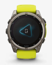 Garmin Fenix ​​​​8 Sapphire Solar 51mm Tytanowy Szary Pasek Żółty