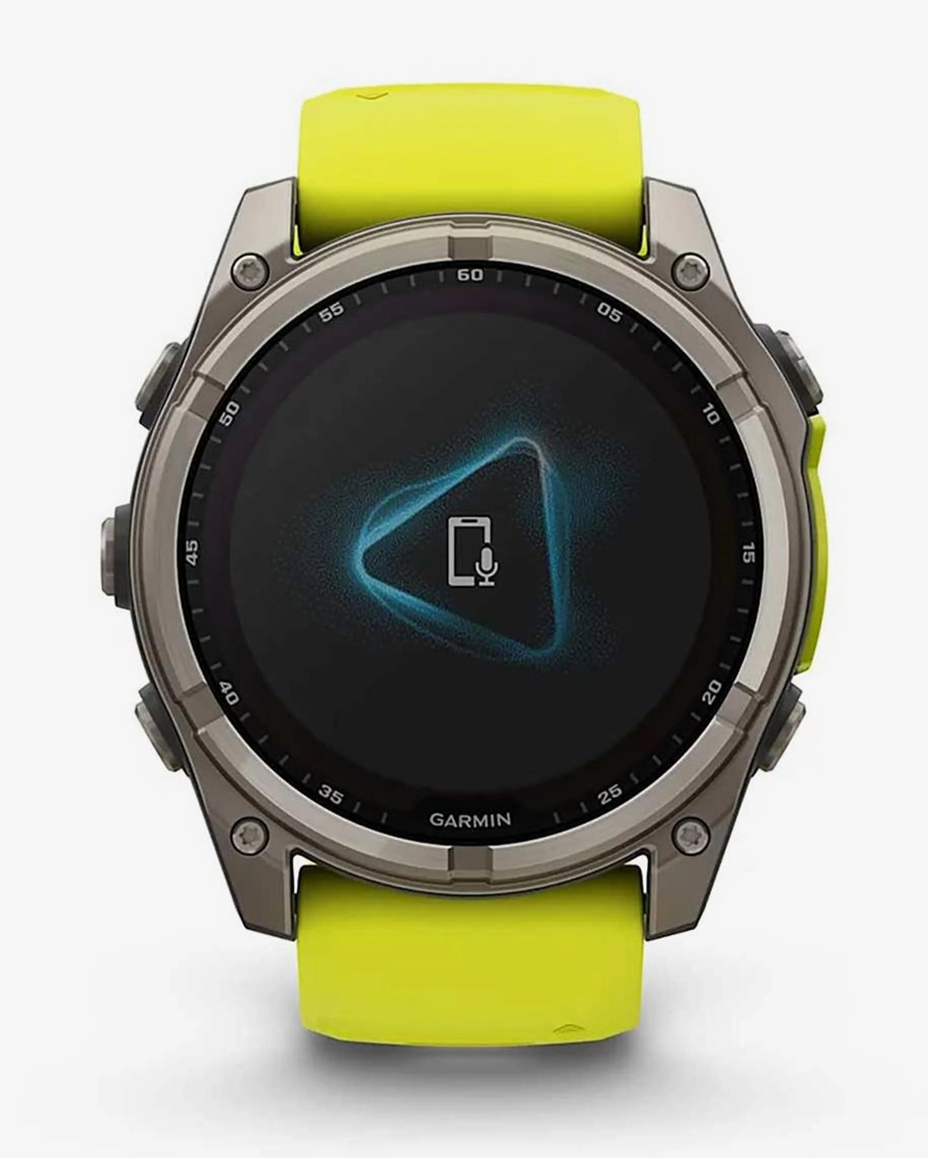 Garmin Fenix ​​​​8 Sapphire Solar 51mm Tytanowy Szary Pasek Żółty