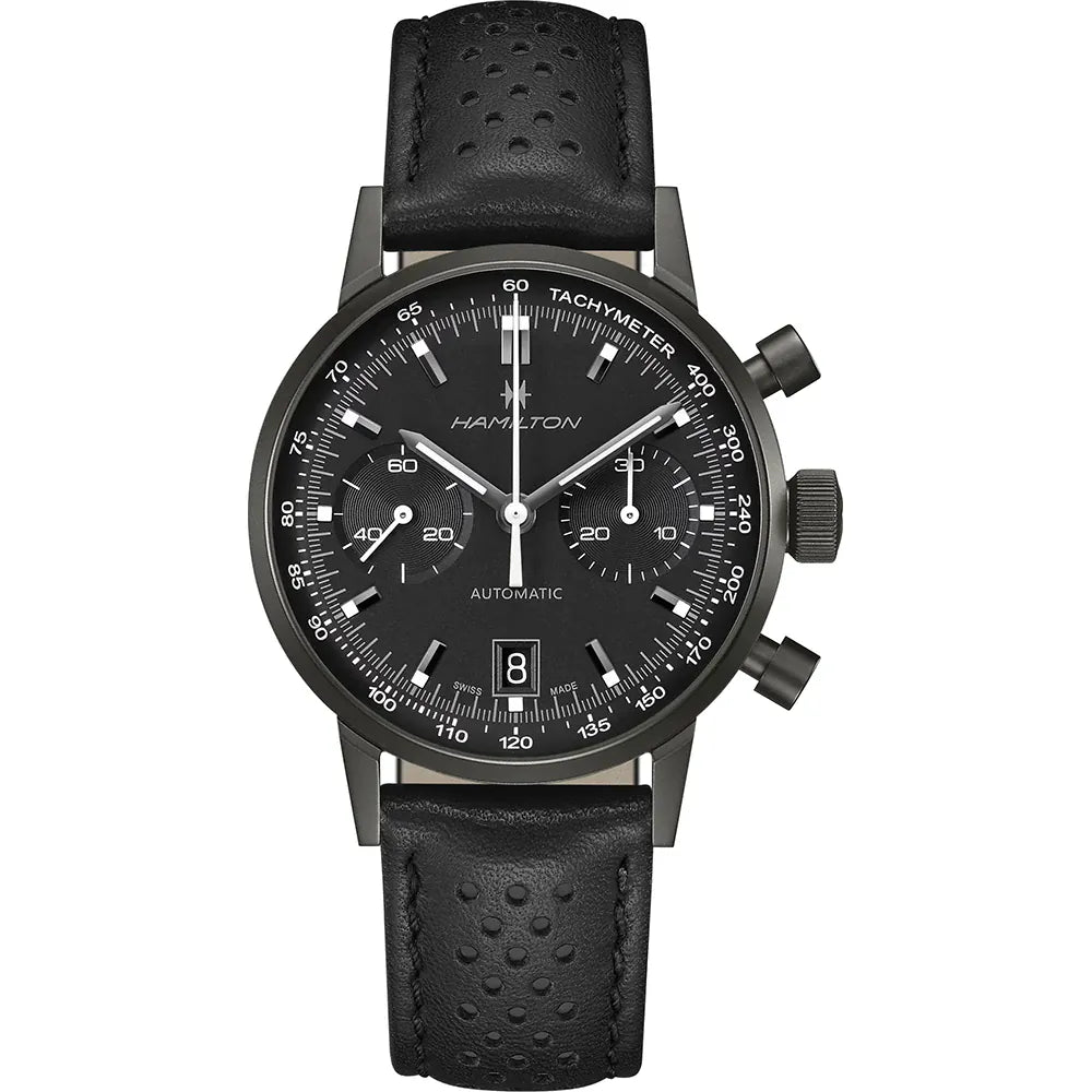 Hamilton American Classics H38446730 Intra-Matic Chronograph Watch 