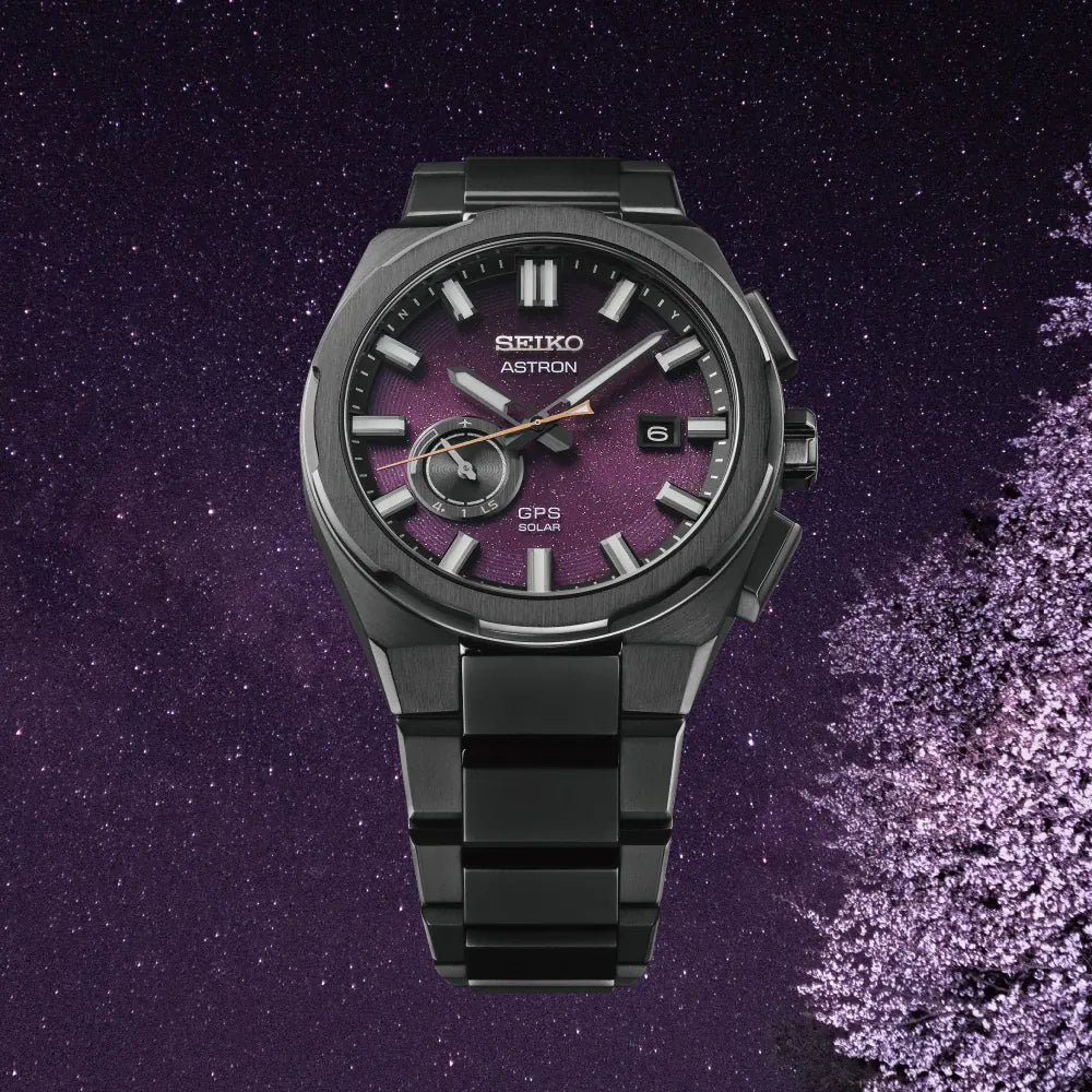 Zegarek Seiko Astron SSJ029J1 Astron 'Yozakura' - Kwitnąca wiśnia nocą 
