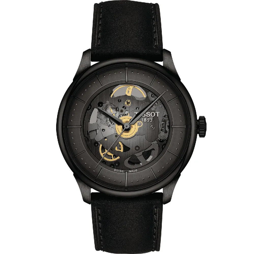 Zegarek Tissot T-Classic T1398363644100 Chemin Des Tourelles Squelette 